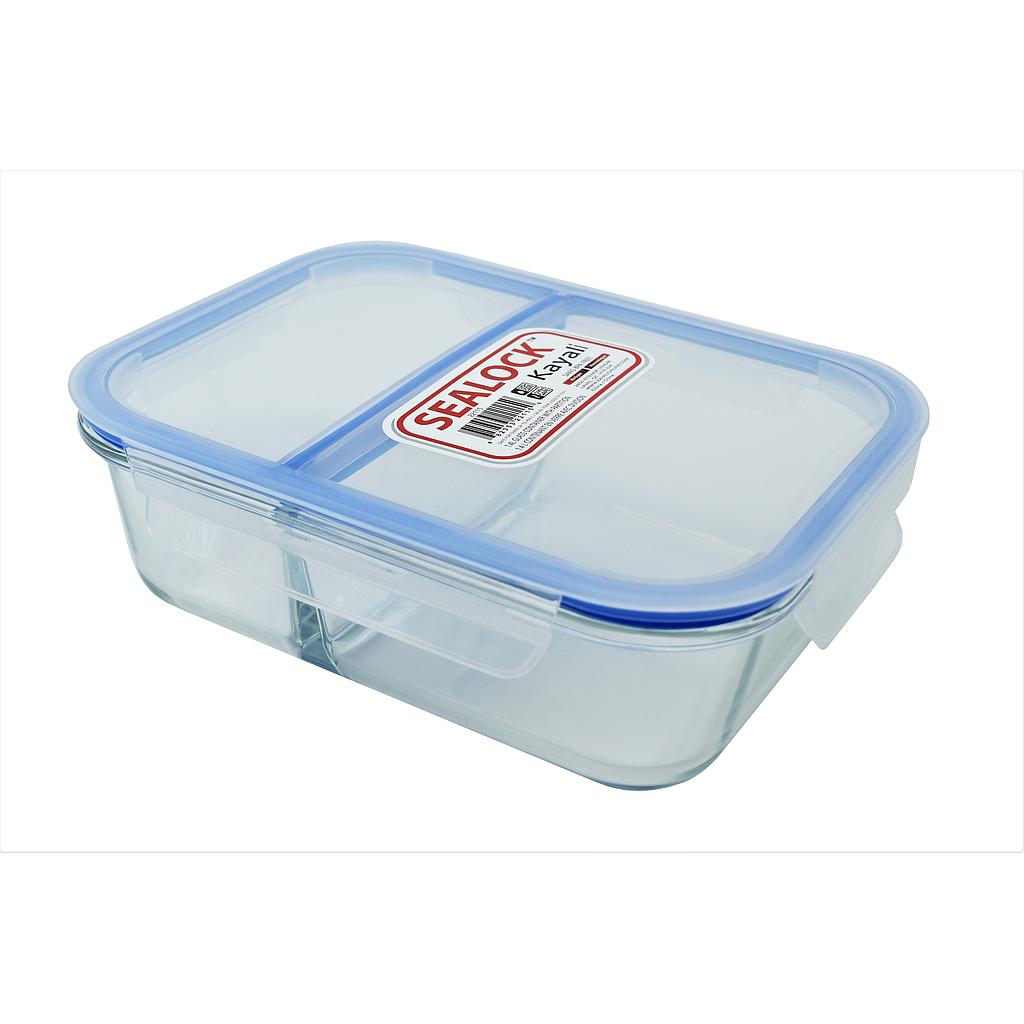 Sealock Conteneur Rect.2 Div. En Verre 1.4 L 🚩PROMOTION