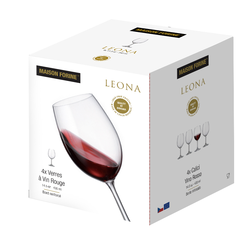 Leona Crystalline 430 Ml Wine Glass 4 Pk