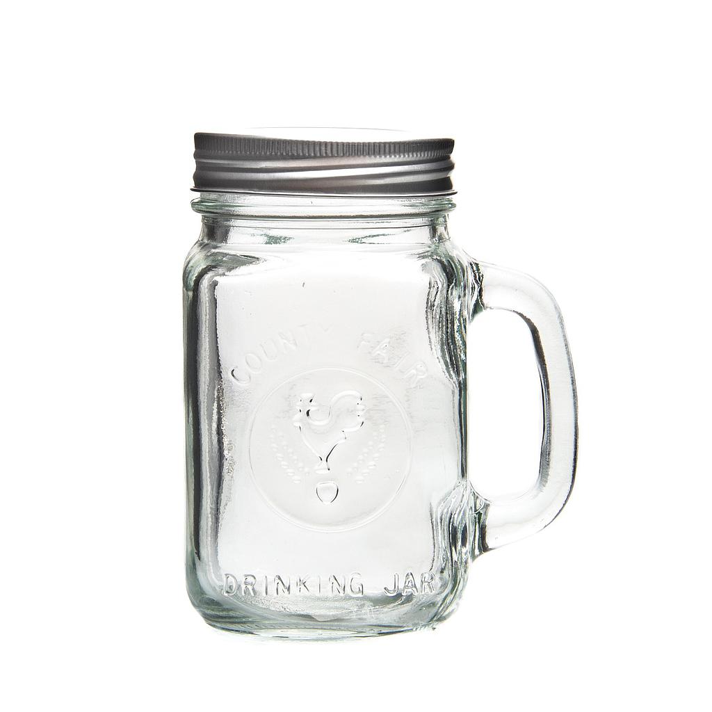  Pot En Verre Avec Couv. ( 450Ml )