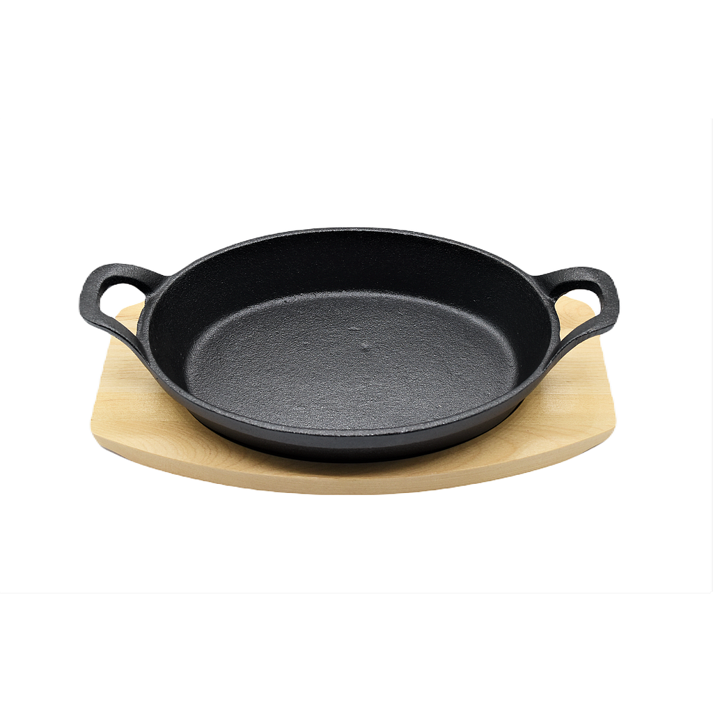 Plaque De Cuisson En Fonte Avec Planche En Bois Artika
