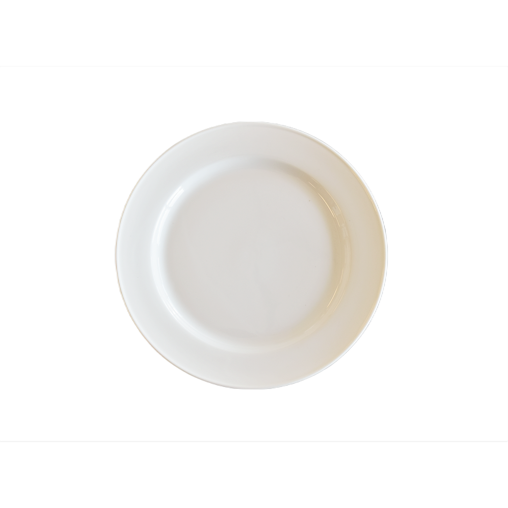 ''Crown'' Plate 23 Cm 9'', White