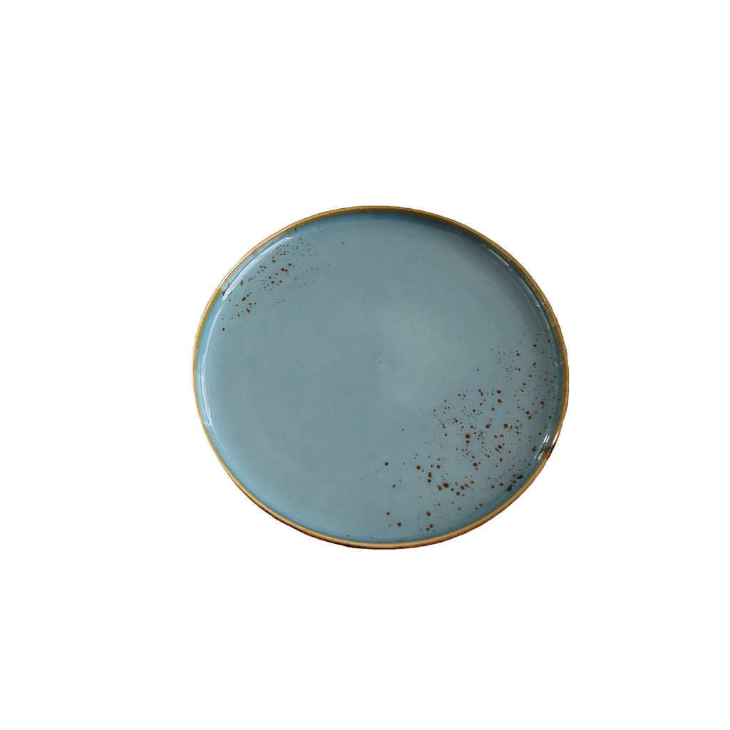 &quot;Terra&quot; Assiette Ronde 9.5'' Dap-Bleu