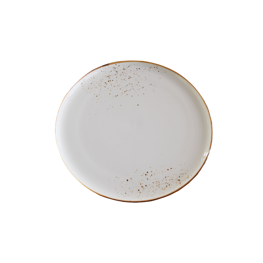 &quot;Terra&quot; Assiette Ronde 11'' Dap-Blanc