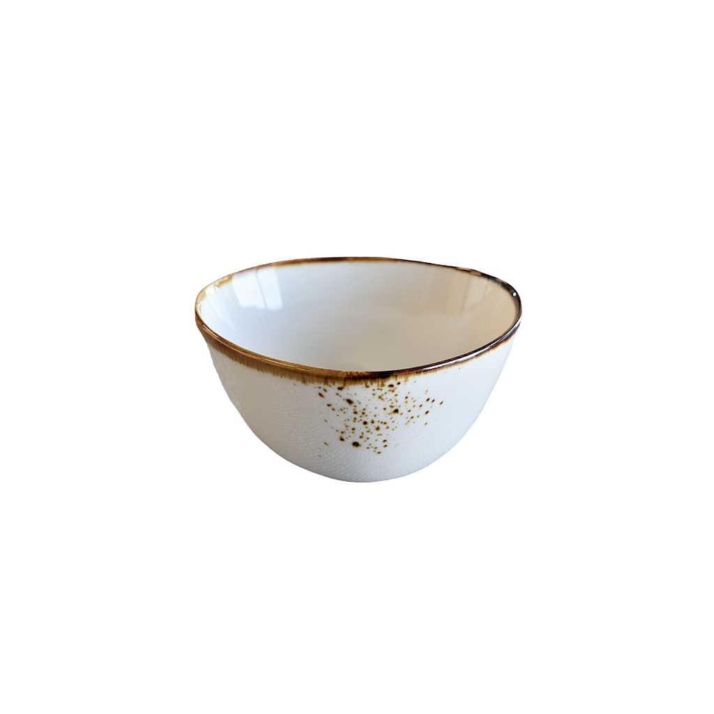 "Terra" 4.75" Bol Ovale Dap-Blanc