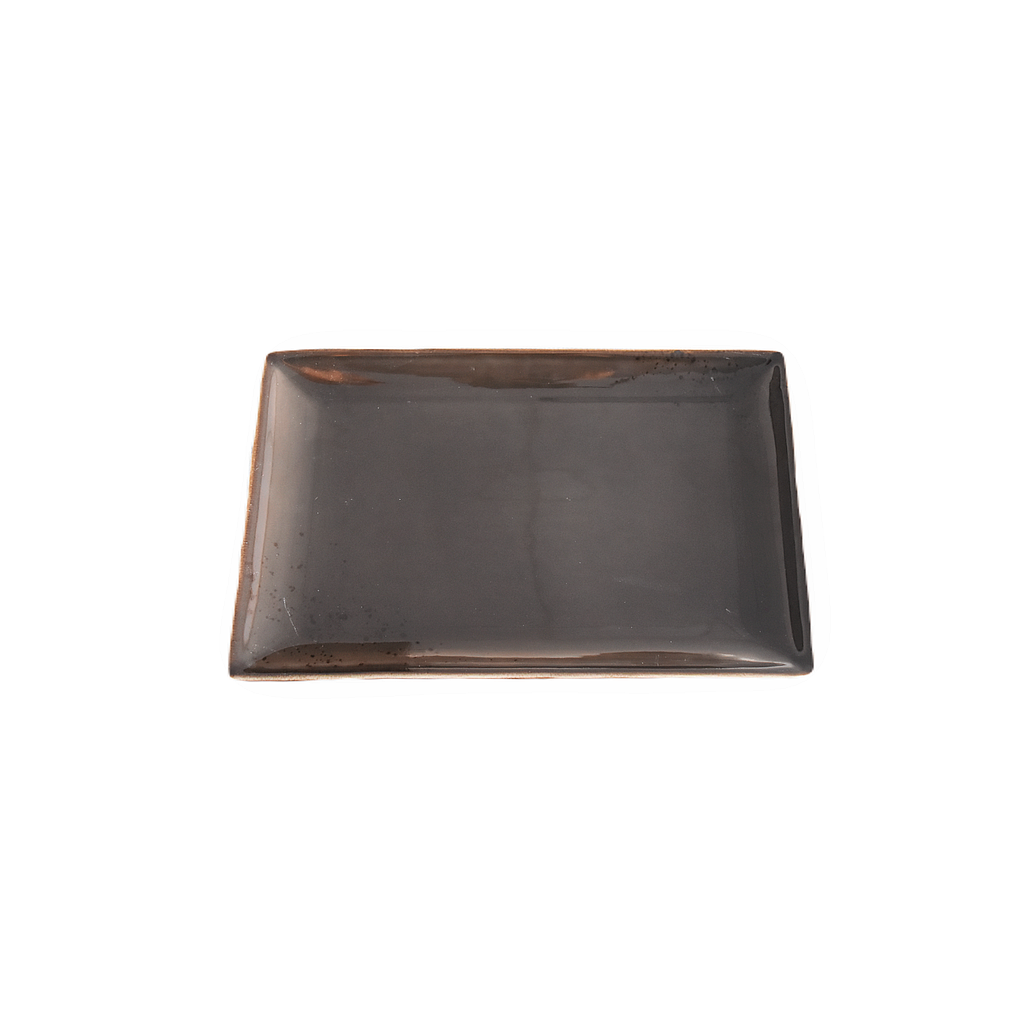 &quot;Terra&quot; 11&quot;X6.75&quot; Assiette Rectangulaire Dap-Brun
