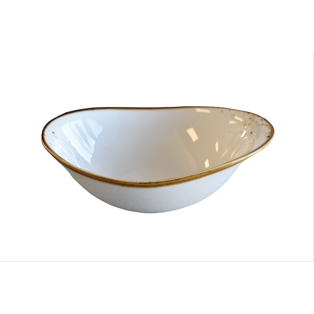 &quot;Terra&quot; 7.25&quot;X5.25&quot; Bol Oval Dap-Blanc