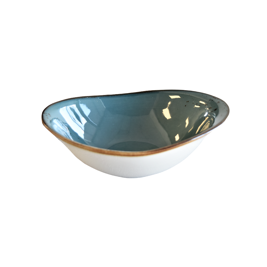 "Terra" 7.25"X5.25" Oval Bowl Dap-New Blue