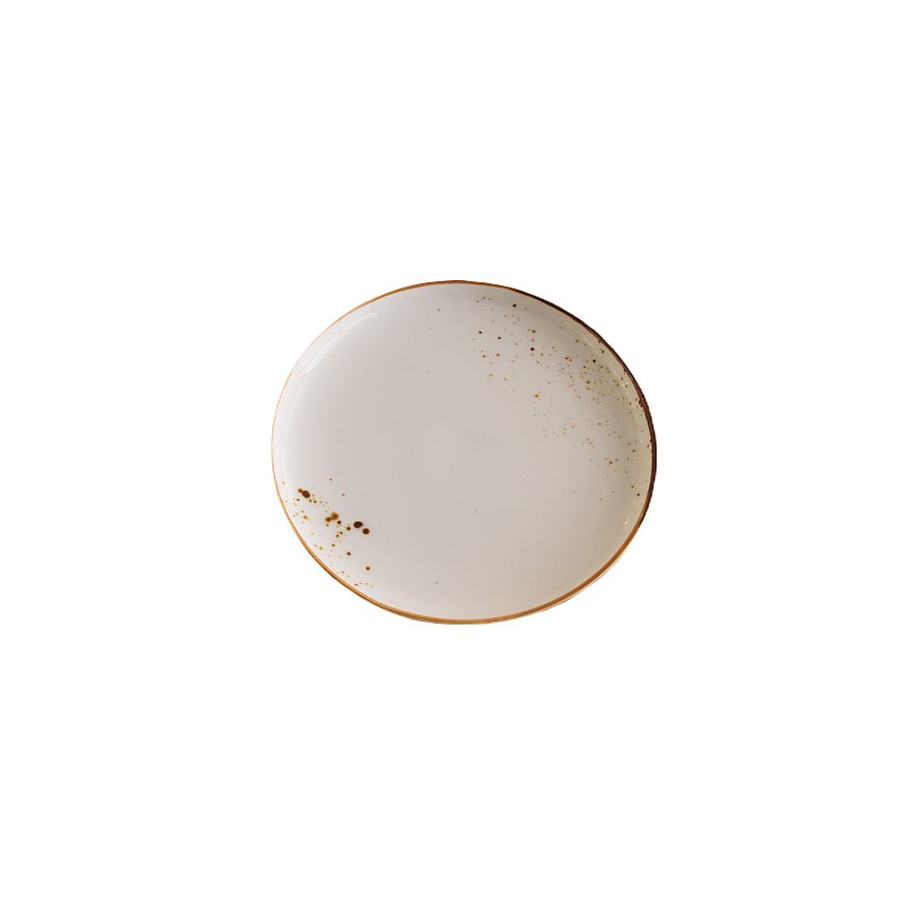 &quot;Terra&quot; 7&quot; Assiette Ronde Dap-Blanc