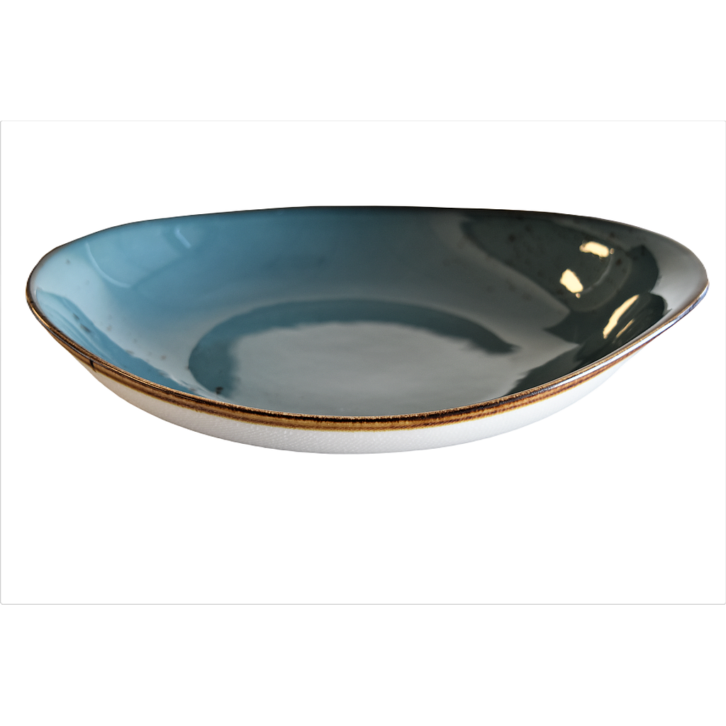 "Terra" BR-11"X9.5" Oval Bowl Dap-New Blue