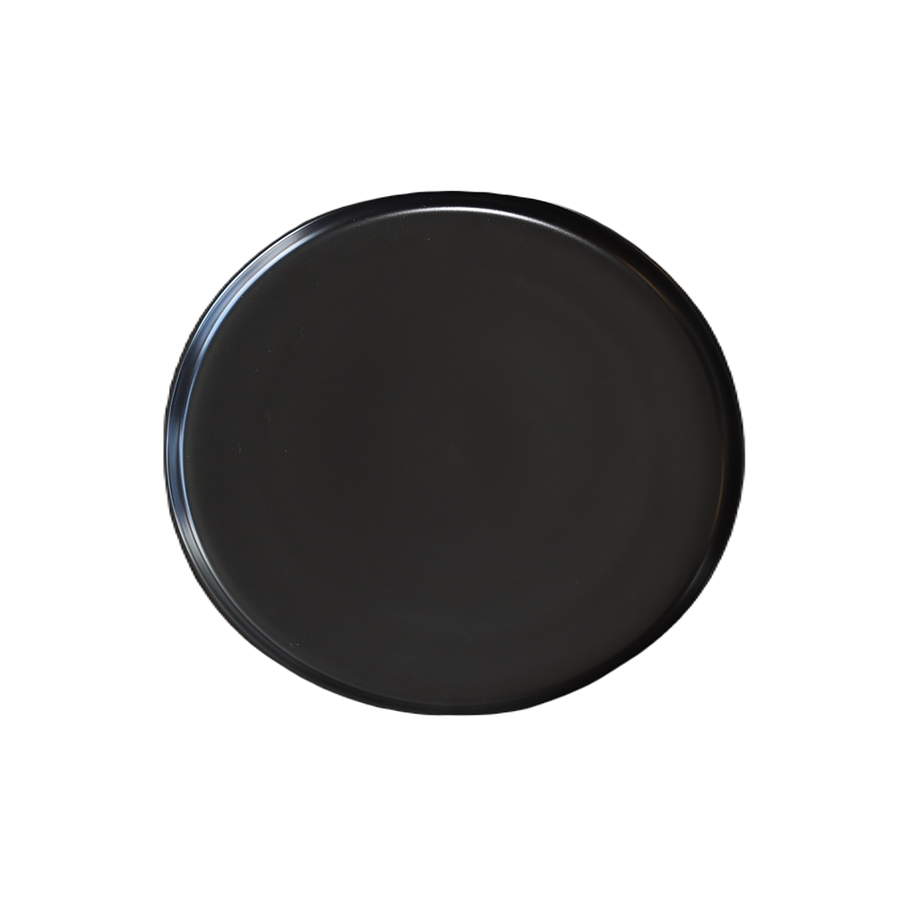 "Terra" 11" Black Round Plate