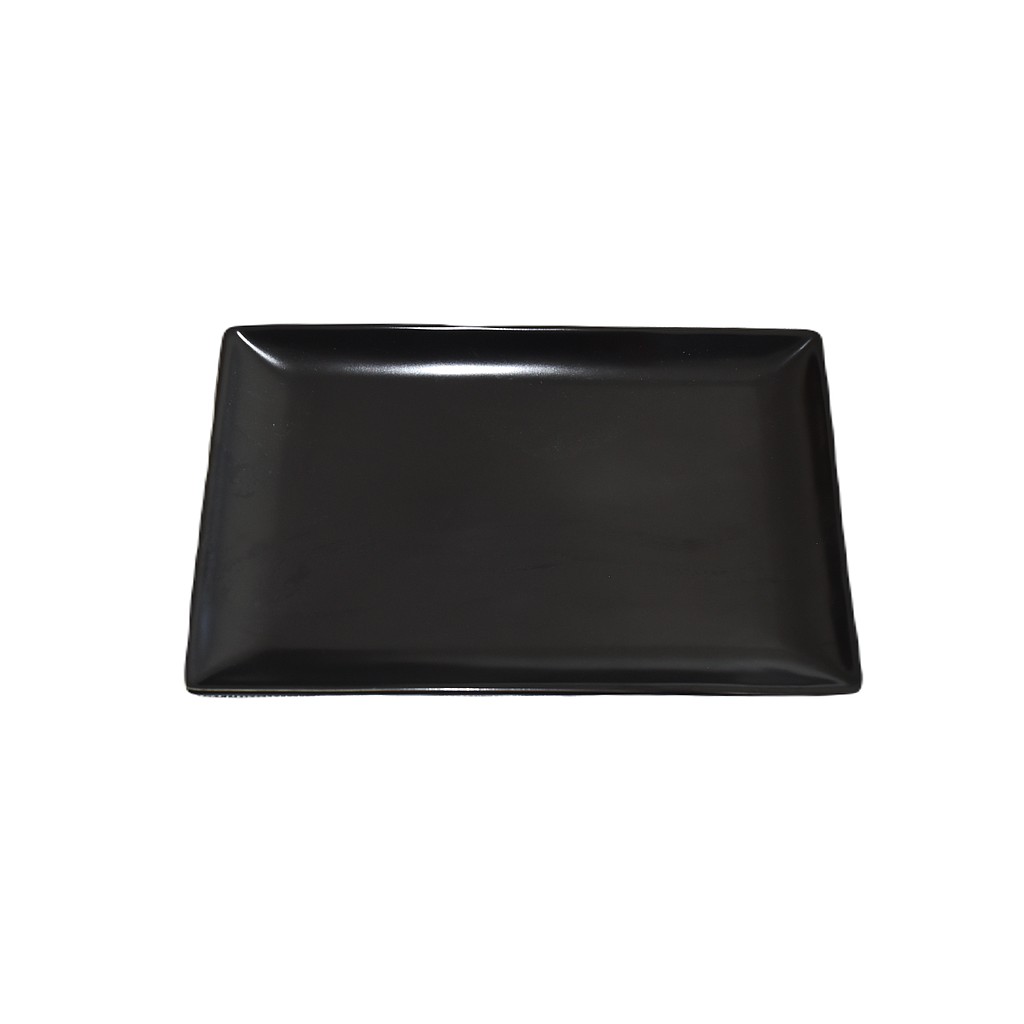 "Terra" 11"X6.75" Black Rectangular Plate