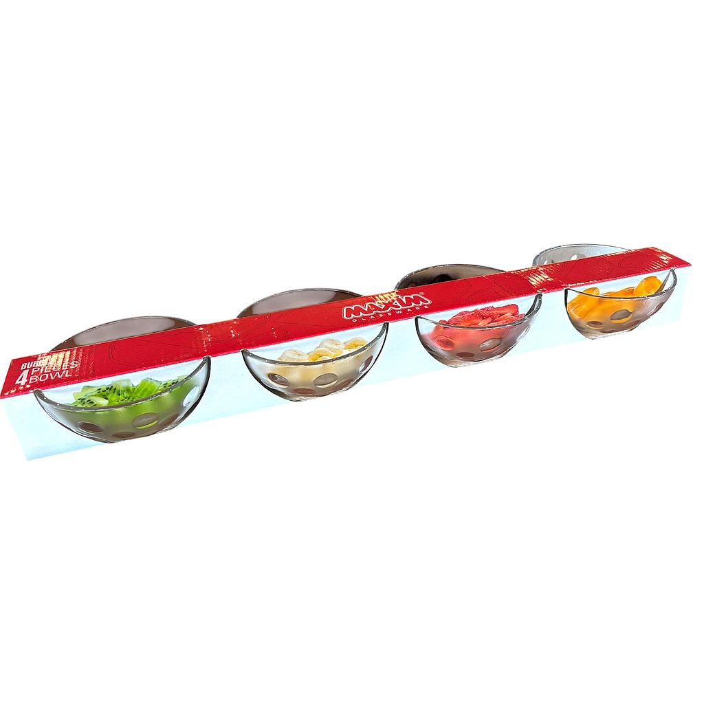 Ensemble De 4 Bols En Verre ( 341 Ml )