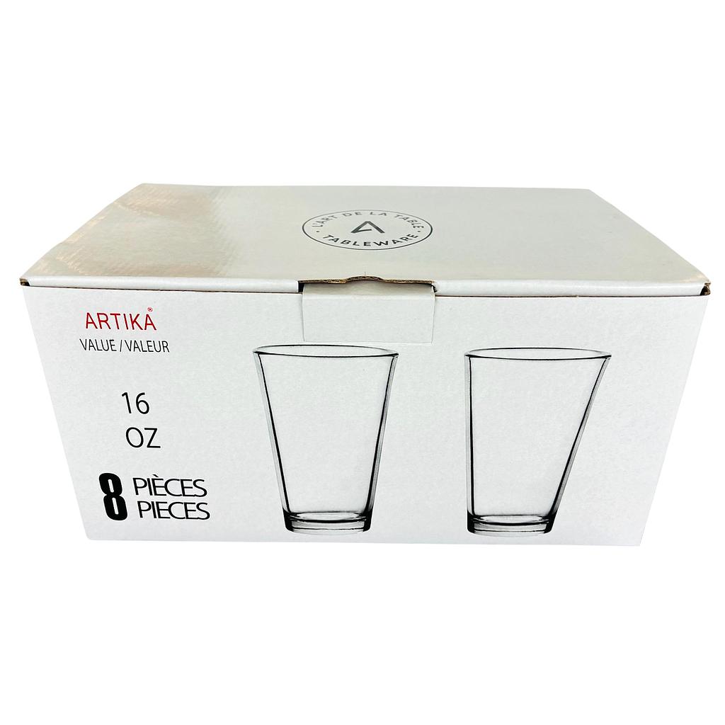 Artika Ensemble De 8 Verres 16 Oz