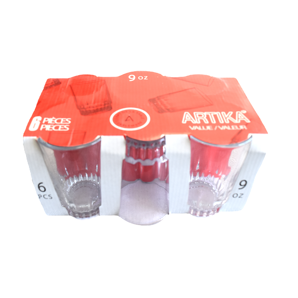 Artika Ensemble De 6 Verres 9 Oz