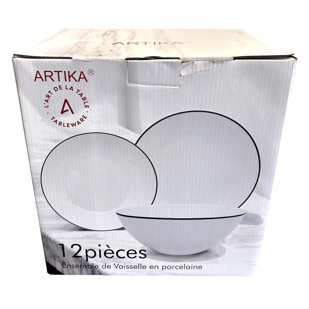 Artika Ensemble de Vaisselle 12 Mcx