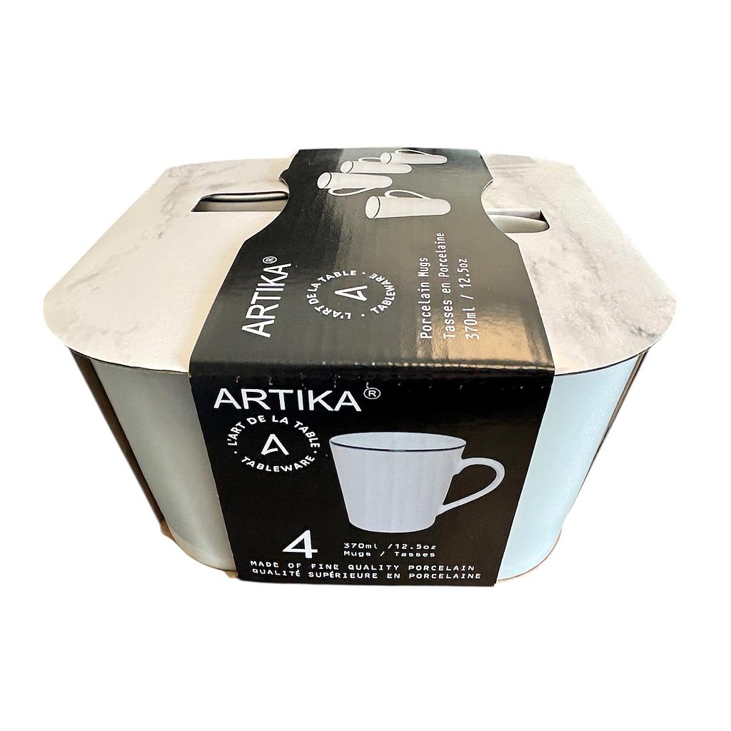 Ensemble de 4 Tasses Artika 370 cc en porcelaine