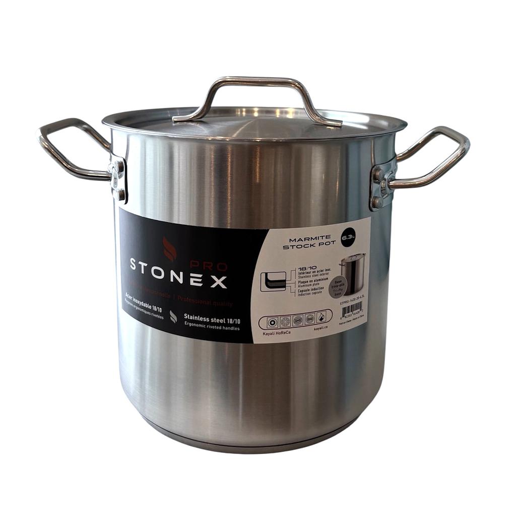 STONEX PRO Stock Pot 6.3 L - SS 18/10