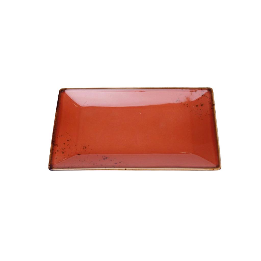 "Terra" 8.5"x5" Assiette Rectangulaire Dap-Terracotta