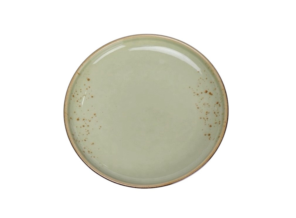"Terra" Assiette Ronde 7.25'' Dap-Vert Pâle
