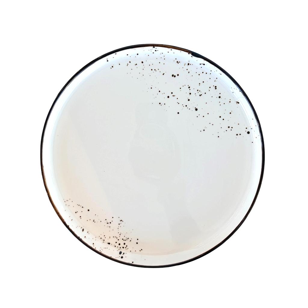 "Terra" 10" Round plate Dap-Charcoal