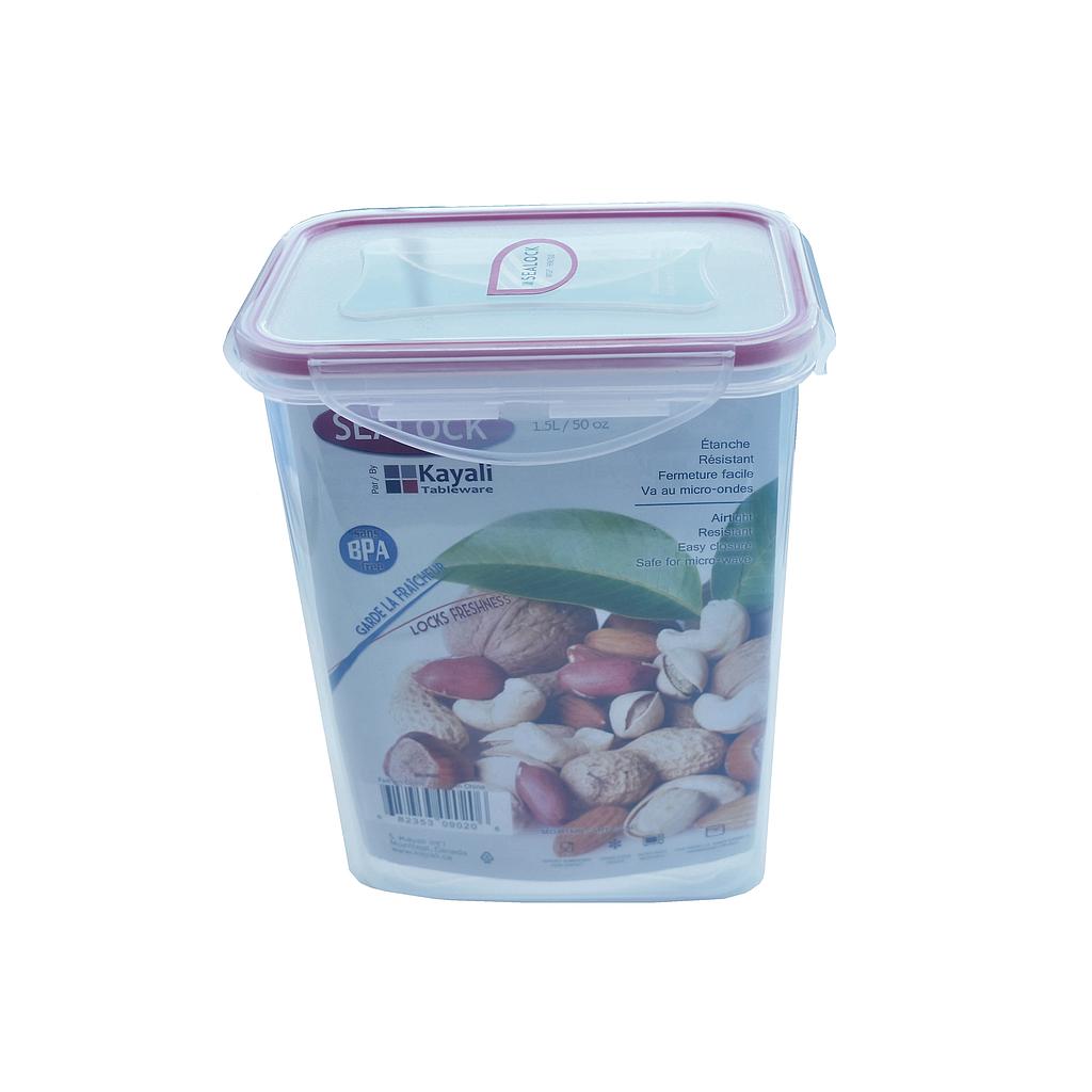 Sealock 1.5L Rect. Plastic Container