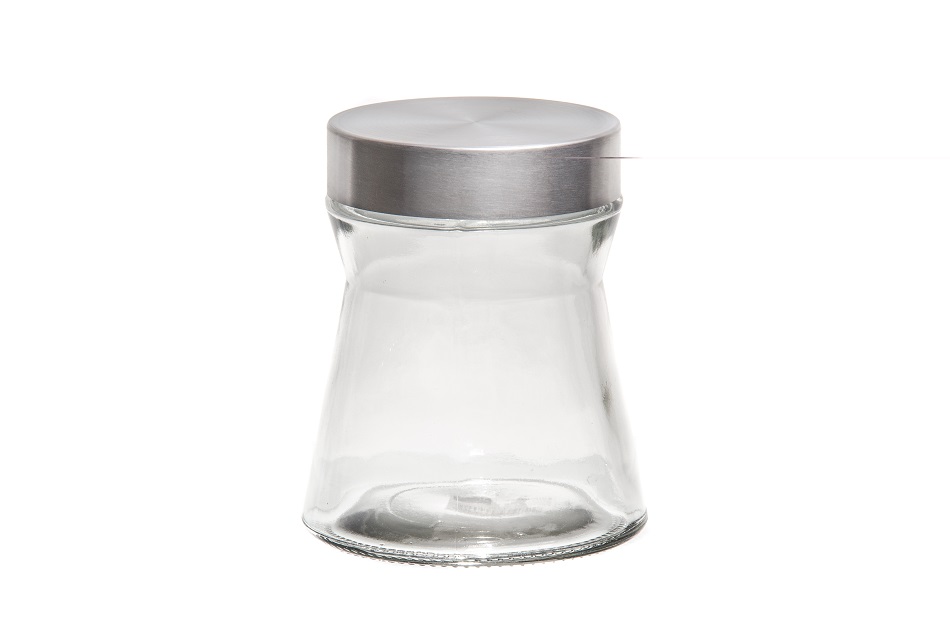 Pot 24 Oz En Verre Avec Couv. En Métal 🚩PROMOTION