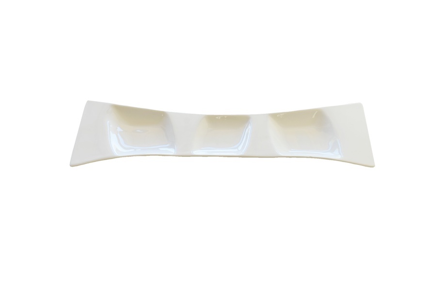 Luna 13&quot; X 3.5&quot; Plate With Divisions