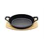 Plaque De Cuisson En Fonte Avec Planche En Bois Artika